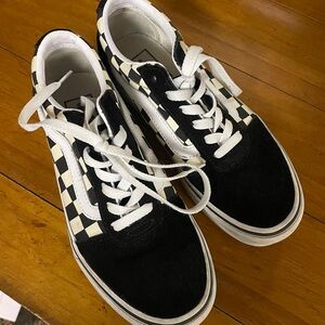 Checkered print Vans